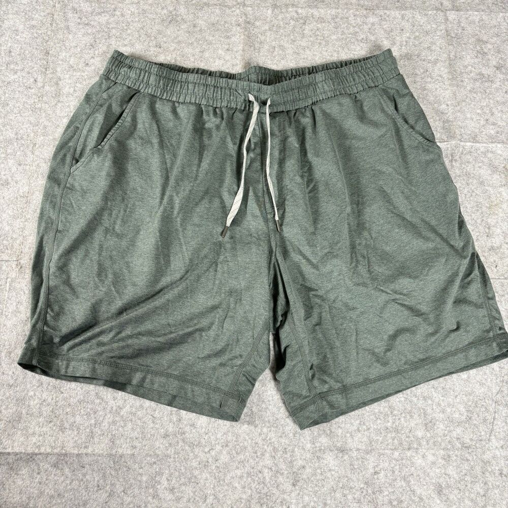 Green Casual Comfy Lounge Drawstring Sweat Shorts Womens 2XL XXL Set / Lot Of 2 - Picture 2 of 15